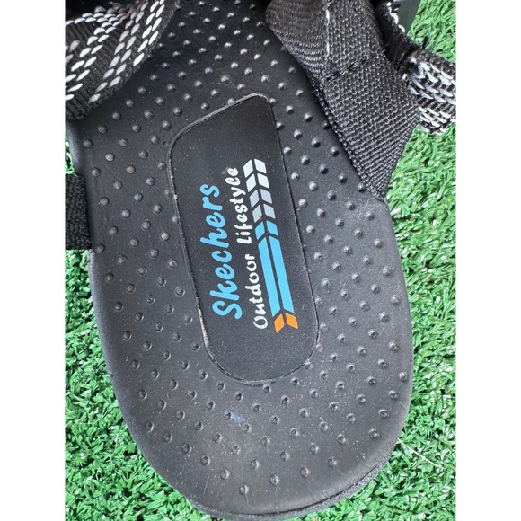 Skechers Reggae Women Black Strappy Sport Sandals Size‎ 8 - Picture 3 of 6